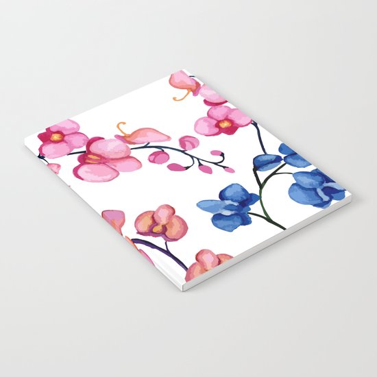 Orchids. Watercolor Notebook