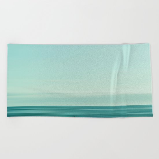 Man in the sea Beach Towel