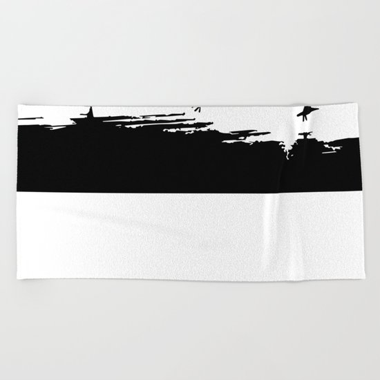Let's fly away Beach Towel