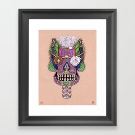 Our Lady of Guadalupe Skull Mask Framed Art Print