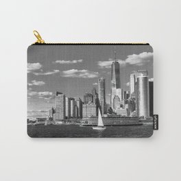 View of the Financial District from Governors Island B&W Carry-All Pouch
