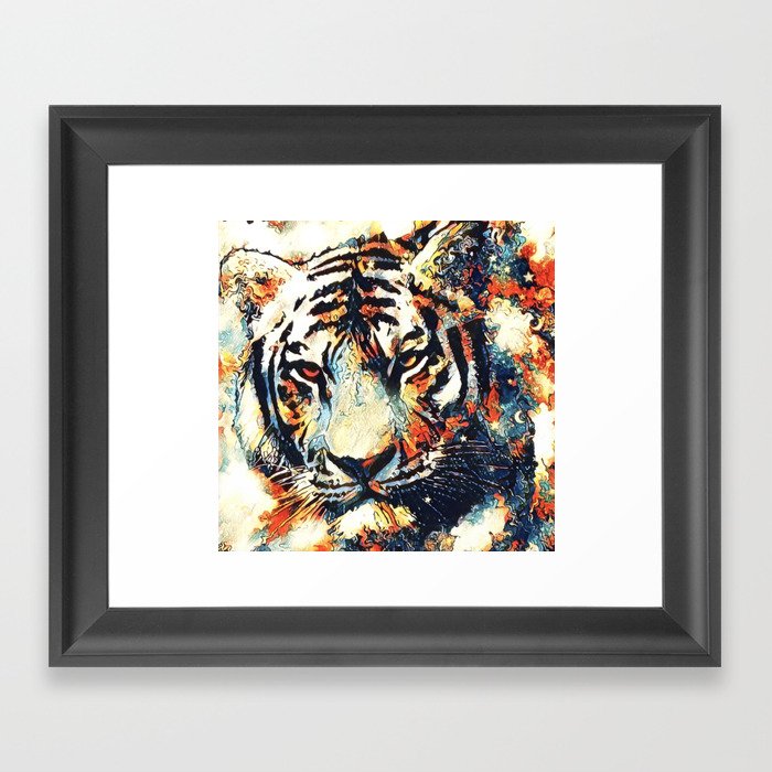 StarFire Tiger Framed Art Print