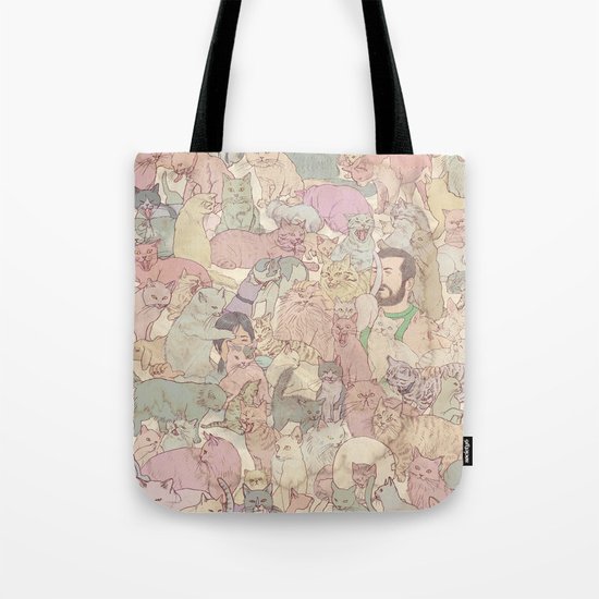 Self Portrait with Kitties Tote Bag