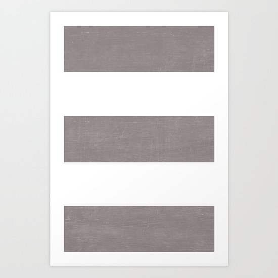 five - dark gray Art Print