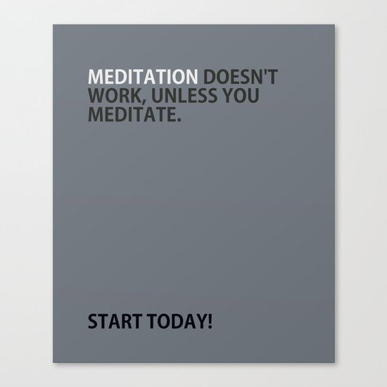 Mediation doesn't work Canvas Print
