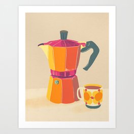 Coffee break Art Print