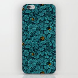 Find the lucky clover in blue 2 iPhone Skin