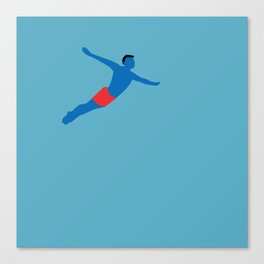 Flying man Canvas Print