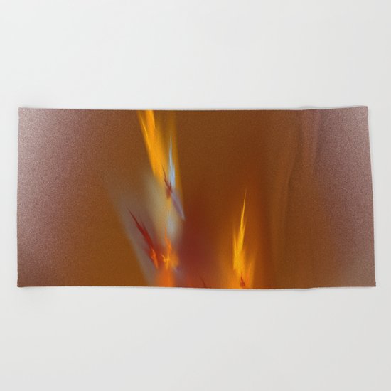 flames Beach Towel