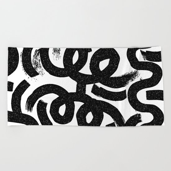 Big Strokes Beach Towel