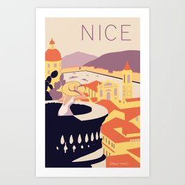 Nice – Sunset Version Art Print