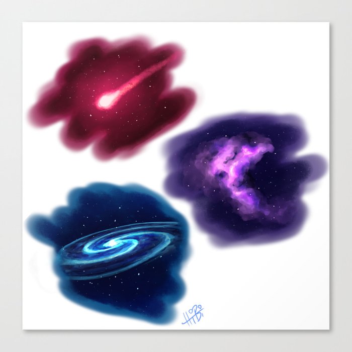 colorful space Canvas Print