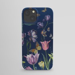 Nocturnal Nature (Tulips, Crocus, etc) iPhone Case