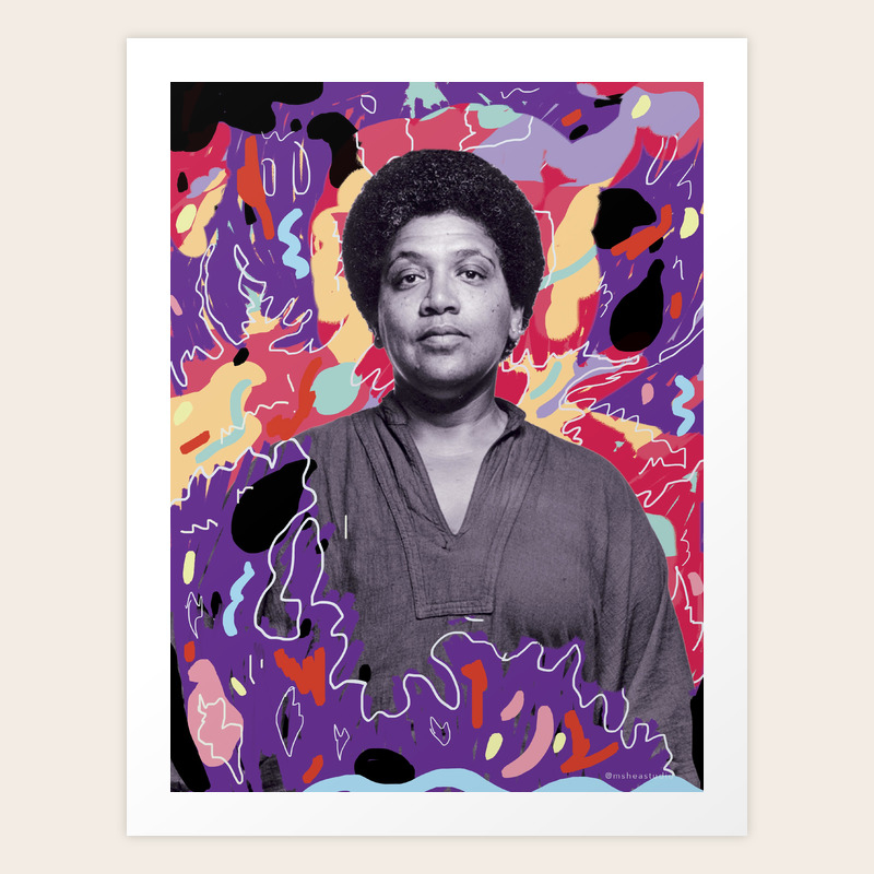Audre Lorde Art Print By Msheastudio Society6