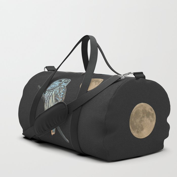 Owl, See the Moon: Barred Owl Duffle Bag