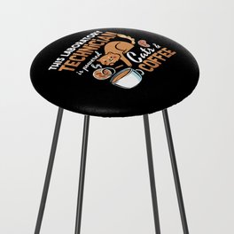 Laboratory Technician Cats Coffee Science Lab Tech Counter Stool