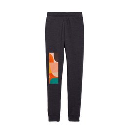 abstract painterly mid century shapes 4 Kids Joggers