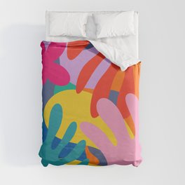 Abstract Tropical Art Inspired by Matisse Duvet Cover