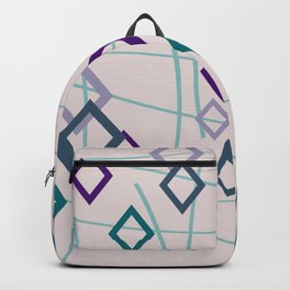 Vintage Geometrie Rhombus pattern Graphic Design Backpack