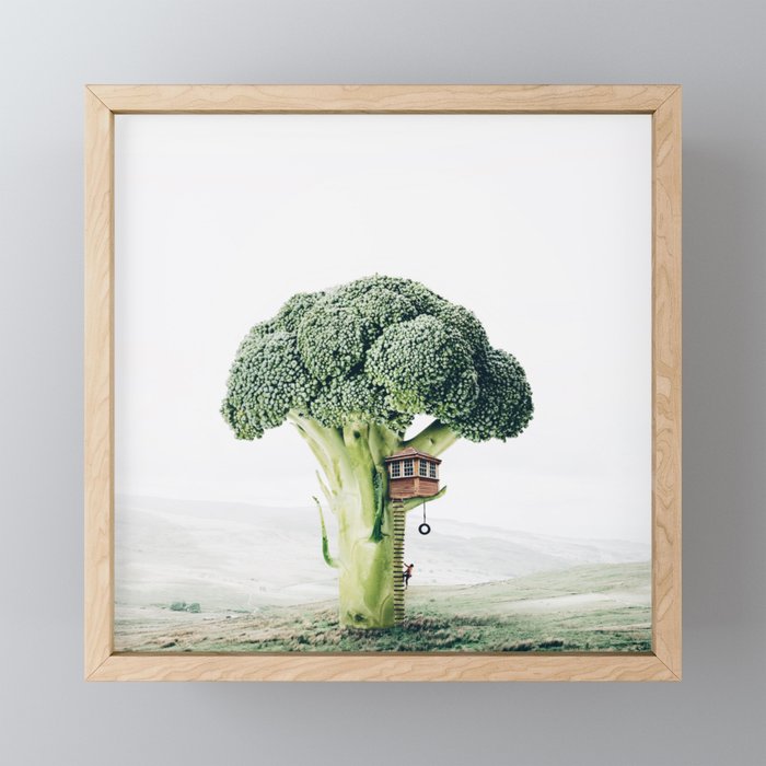 Broccoli House Framed Mini Art Print