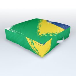 Brazilian flag Outdoor Floor Cushion
