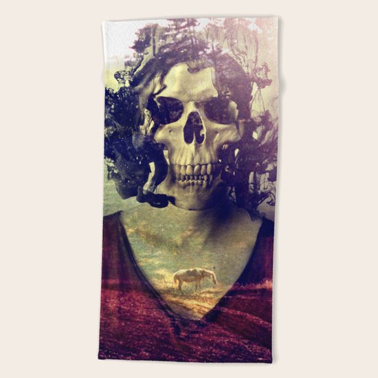 Miss Skull Beach Towel