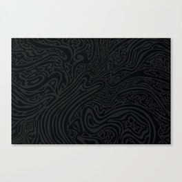 Dark Psychedelic abstract art. Digital Illustration background. Canvas Print