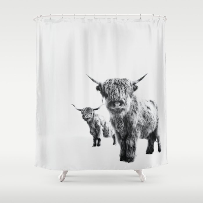 HIGHLAND COW - LULU & SARA Shower Curtain