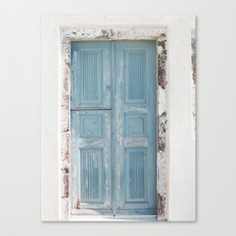 Santorini Doors Canvas Print