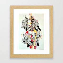 Forest And Chain Framed Art Print