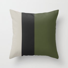 Color Block Line Abstract Throw Pillow
