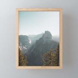 Half Dome in Yosemite National Park Framed Mini Art Print