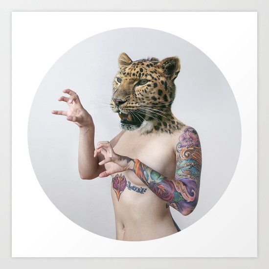 Therianthrope - Leopard Art Print
