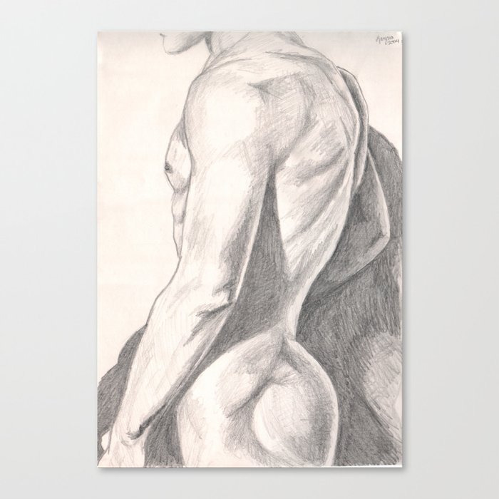 Nude Man Canvas Print