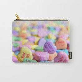 Valentine's Day Candy Hearts Carry-All Pouch | Colorfulcandyheart, February16Th, Candyhearts, Valentinesdaycandy, Valentine, Sugar, Truelove, Valentinesdayart, Romantic, Iloveyou 