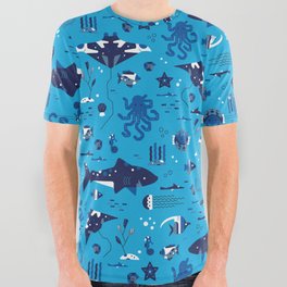 Under the sea All Over Graphic Tee
