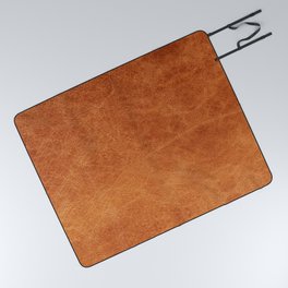 N91 - HQ Original Moroccan Camel Leather Texture Photography Picnic Blanket