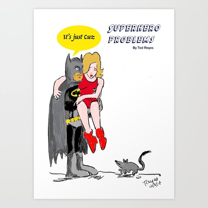 Superhero Problems No.2 Art Print