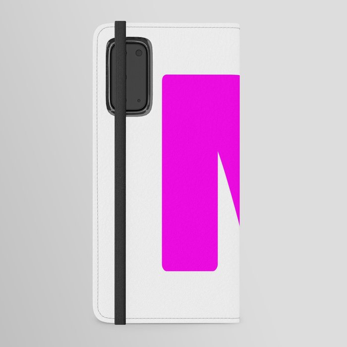 N (Magenta & White Letter) Android Wallet Case