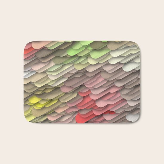 hidden red Bath Mat