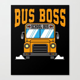 School Bus Driver Canvas Print