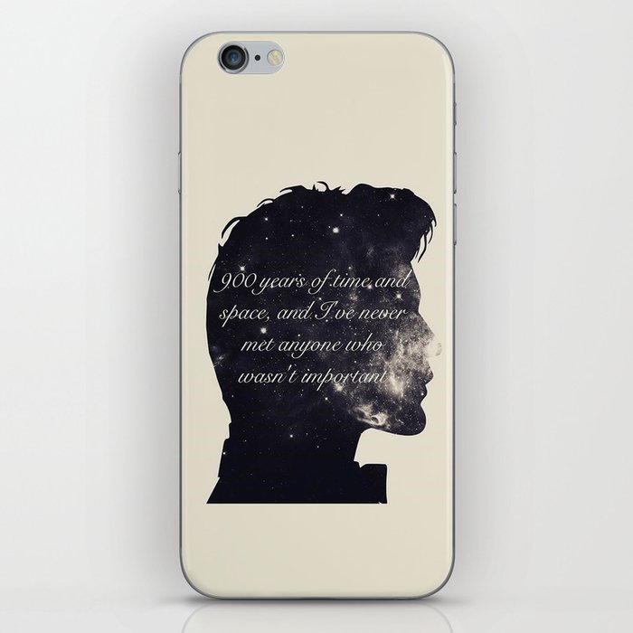Doctor Who Eleventh Doctor Quote in Space iPhone Skin