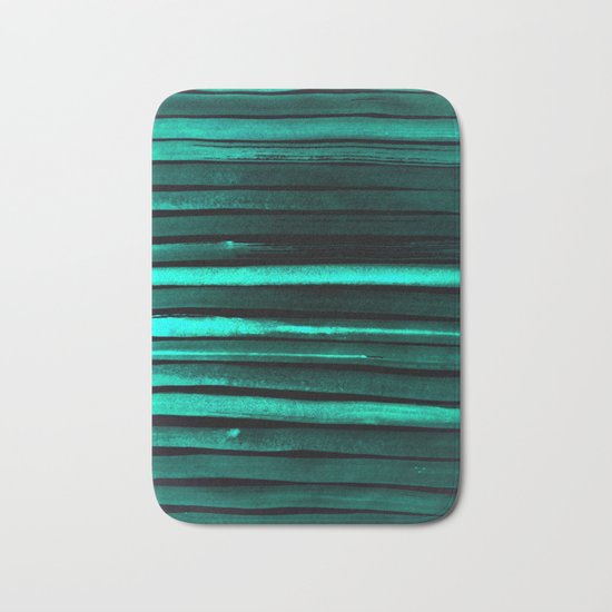 We Have Cold Winter Teal Dreams At Night Bath Mat