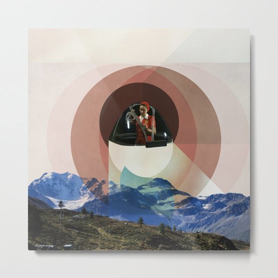 Floats Above Metal Print