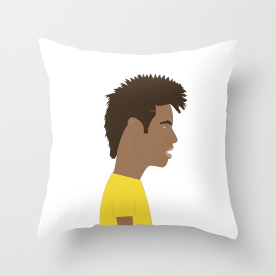 Neymar Throw Pillow