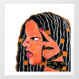 Queen Cleopatra. Art Print