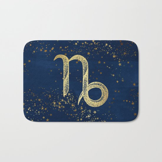 Capricorn Zodiac Sign Bath Mat