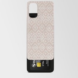 Boho tribal mudcloth blush pink geometric abstract pattern _ Bloomartgallery Android Card Case