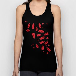 Red Crystals Unisex Tank Top