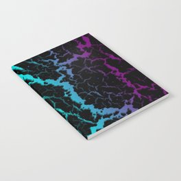 Cracked Space Lava - Purple/Cyan Notebook